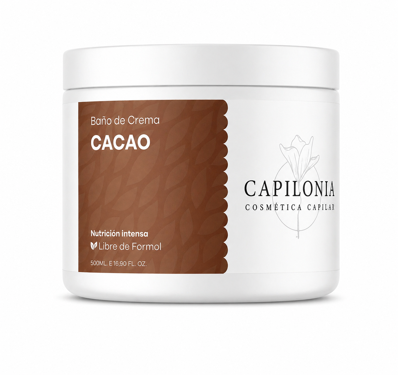 Baño de Crema de Cacao | Nutrición Intensa y Brillo para Cabellos Secos y Dañados (500ml)